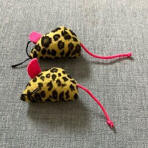 Two Gently Used Cat Mouse Toys